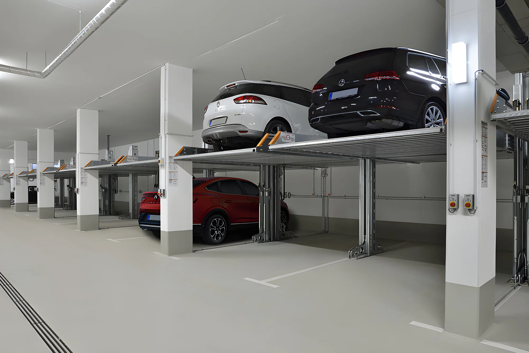 Parking sistemi za investitore — KLAUS platforme u podzemnoj garaži novog stambenog projekta