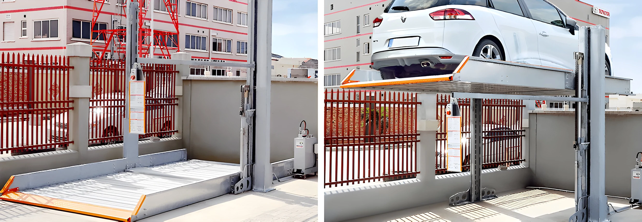 SingleVario 2061 za spoljnu upotrebu — hidraulični parking sistem KLAUS Multiparking